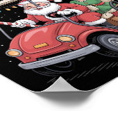 Kerst Golfkar Paradesinterklaas En Mevrouw St Nick Poster (Hoek)