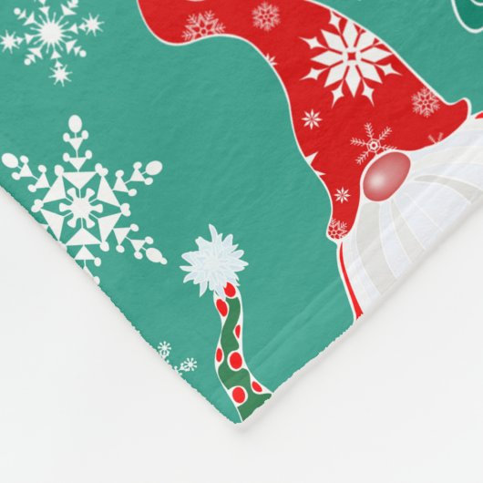 Kerst Gonks patroon Fleece Deken (Hoek)