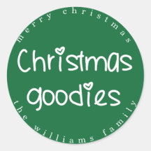 Kerst Goodies - Gepersonaliseerde Groen