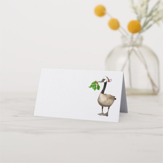 Kerst Goose Place Kaarten Plaatskaartje (Voorkant)