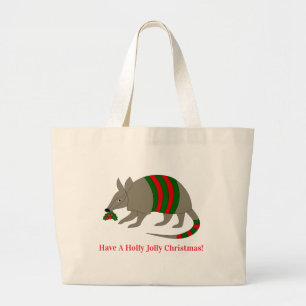 Kerst gordeldier boodschappentas grote tote bag