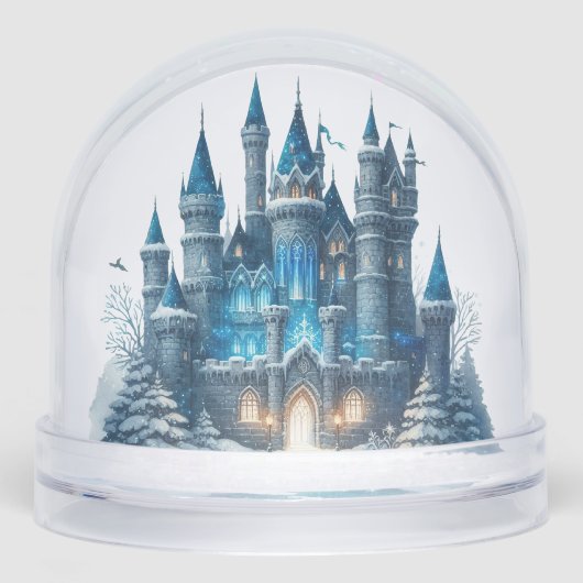 Kerst Gotisch Kasteel Sneeuwbol (Voorkant)