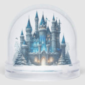 Kerst Gotisch Kasteel Sneeuwbol (Achterkant)