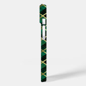 Kerst goud en groen geplakt patroon Case-Mate iPhone case (Achterkant / Links)