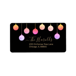 Kerst Goud Feestelijke Kleurrijke Ornamenten Vakan Etiket