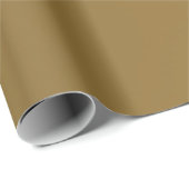 Kerst goud matte afwerking solide verzadigd cadeaupapier (Rol Hoek)