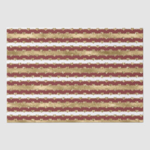 Kerst Goud Rood Witte Strepen Glitter Harten Tissuepapier