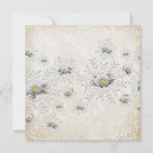 Kerst Goud Rozen Sneeuwvlokken Vrijgezellenfeest Kaart (Achterkant)