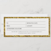 Kerst Goud Zakelijk Cadeaubon (Voorkant)