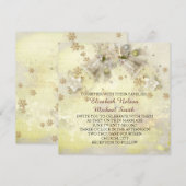 Kerst Gouden Bell Bruiloft Uitnodigen Kaart (Voorkant / Achterkant)