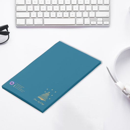 Kerst Gouden Boom Vrede Joy Hope Blauwgroen Bedrij Post-it® Notes