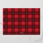 Kerst Gouden Folie Geplaagd Foto Folie Feestdagenkaart (Achterkant)