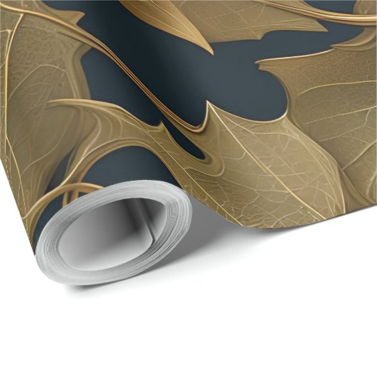 kerst-gouden inpakpapier (Rol Hoek)