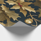 kerst-gouden inpakpapier (Hoek)