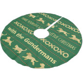 Kerst Gouden Kat Hond Furries Kerstboom Rok (Gekanteld)