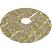 Kerst gouden patroon elegant kerstboom rok (Gekanteld)