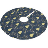 Kerst Gouden Sterren en Boom met Bubbels Kerstboom Rok (Gekanteld)