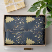 Kerst Gouden Sterren en Boom met Bubbels Tissuepapier (Geschenk)