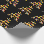 Kerst Graafmachine Bouwtruck Boom Cadeaupapier (Hoek)