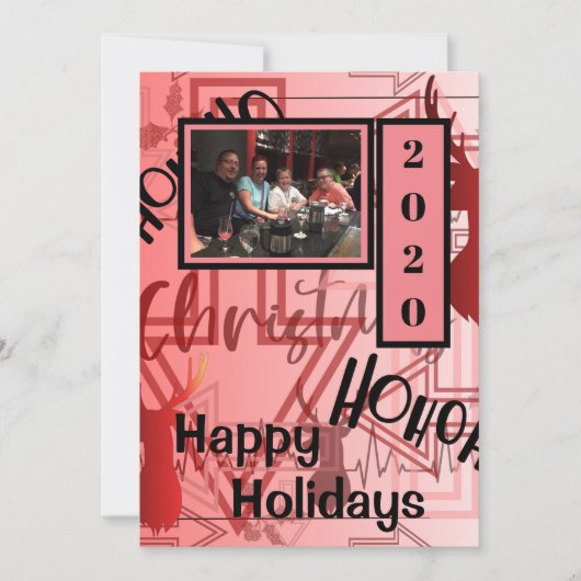 Kerst Graffiti Feestdagenkaart (Voorkant)