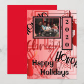 Kerst Graffiti Feestdagenkaart (Voorkant / Achterkant)