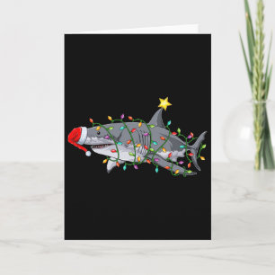 Kerst Grafisch Kerstmis Haai Pret Haaien Kerstmis Kaart