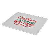 Kerst grap citaat dieet snijplank (Hoek)