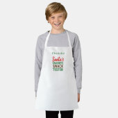 Kerst grapjas snacktester naam schort (Gedragen)