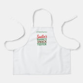 Kerst grapjas snacktester naam schort (Voorkant)