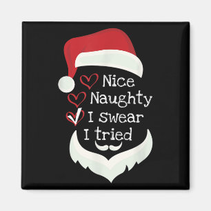 Kerst grapjes checklist, leuk stout ik zweer het  magneet
