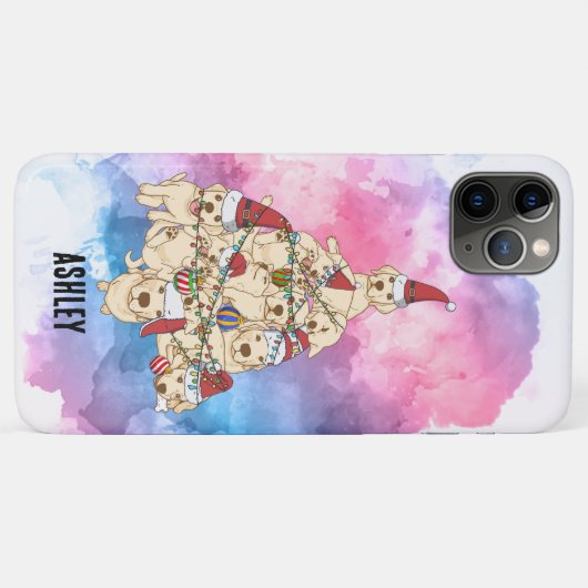 Kerst Grappig labrador retriever puppy kerst Case-Mate iPhone Case (Achterkant (horizontaal))