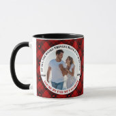 Kerst Grappig paar foto Buffalo Lijst Mok (Links)