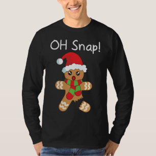 Kerst Grappig peperkoek Man Oh Snap T-shirt