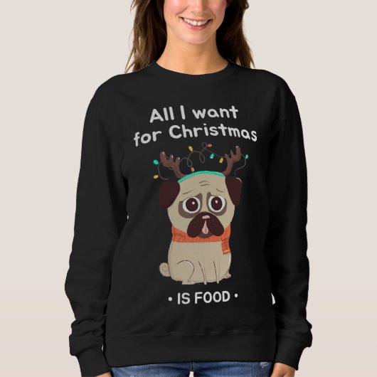 kerst grappig pug Classic T-Shirt 359 (Voorkant)