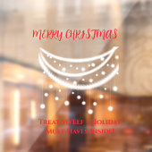 Kerst grappig raamsticker (Vel 2)