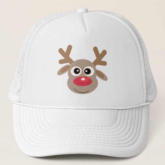 Kerst Grappig rendier nieuwigheid trucker hoed Trucker Pet (Voorkant)