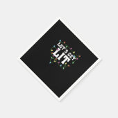 Kerst Grappig Schattige Let's Get Lit Servet (Hoek)