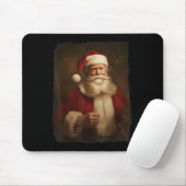 Kerst Grappig Trump Sinterklaas Retro Vintage Muismat (Met muis)