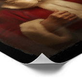 Kerst Grappig Trump Sinterklaas Retro Vintage Poster (Hoek)