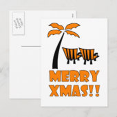 Kerst Grappig / Vrolijk Kerstfeest Feestdagenkaart (Voorkant / Achterkant)