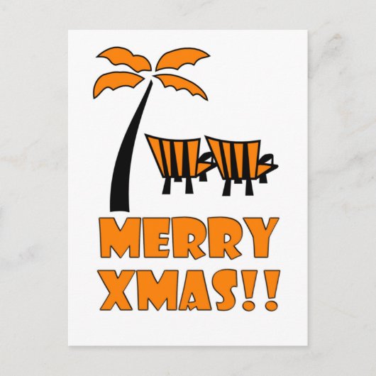 Kerst Grappig / Vrolijk Kerstfeest Feestdagenkaart (Voorkant)