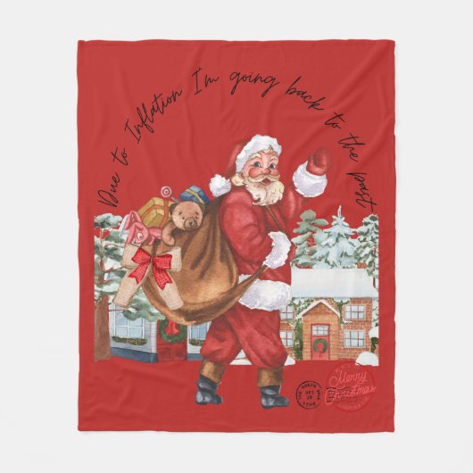 Kerst grappige cadeaus T-shirt Fleece Deken (Voorkant)