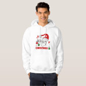 Kerst grappige citaat Hoodie (Voorkant volledig)