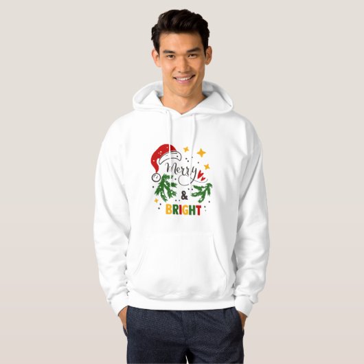 Kerst grappige citaat Hoodie (Voorkant volledig)