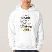 Kerst grappige citaat Hoodie (Voorkant)