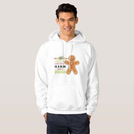 Kerst grappige citaat Hoodie (Voorkant volledig)