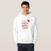 Kerst grappige citaat Hoodie (Voorkant volledig)
