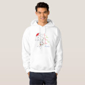 Kerst grappige citaat Hoodie (Voorkant volledig)