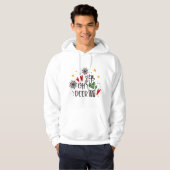 Kerst grappige citaat Hoodie (Voorkant volledig)
