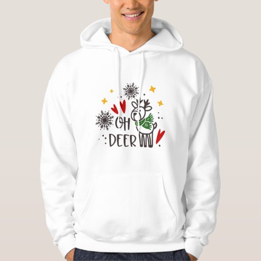Kerst grappige citaat Hoodie (Voorkant)